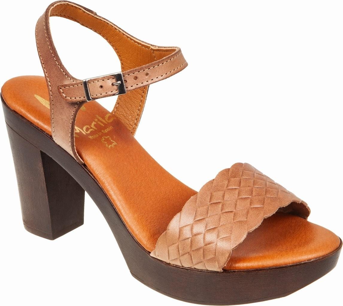 Marila 25053-27 Γυναικεία Δερμάτινα Πέδιλα Nude Χρώμα